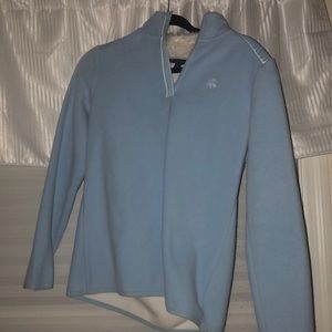 Blue sweatshirt quarter zip